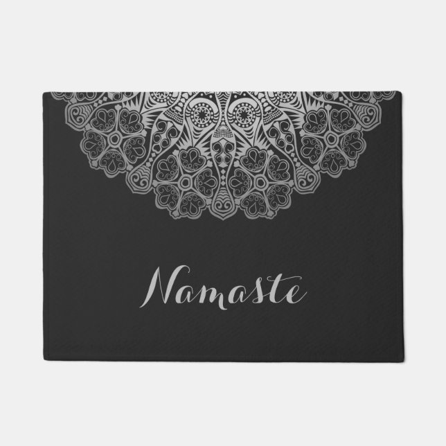 Namaste Mandala Doormat | Zen Entryway Mat (Front)