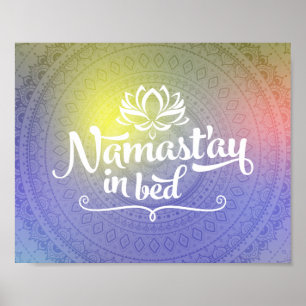 Namaste Mandala Funny Quote Poster