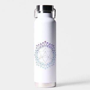 Namaste Mandala Merkaba Yoga Spiritual Meditation Water Bottle