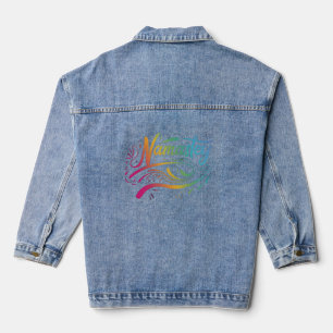 Namaste   Modern Spiritual Meditation Yoga Denim Jacket