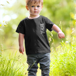 Namaste modern text black and white kids T-Shirt