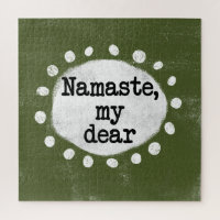 Namaste My Dear - Green Jigsaw Puzzle