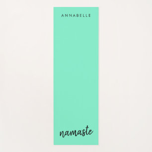 Namaste Neo Mint Green Modern Yoga Spiritual Mat