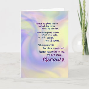Namaste Note Card
