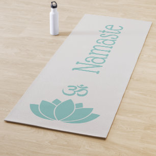 Namaste Om Lotus Flower Zen Yoga Mat