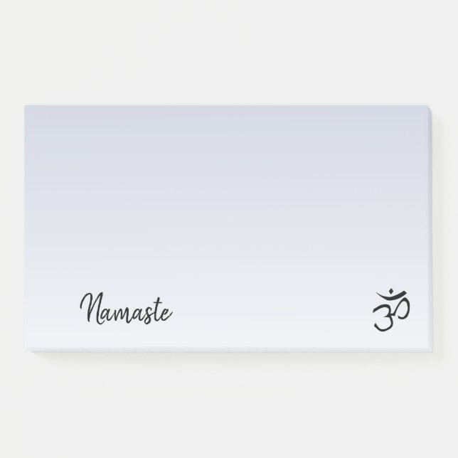 Namaste Om Symbol Pale Purple Yoga Studio  Post-it Notes (Front)