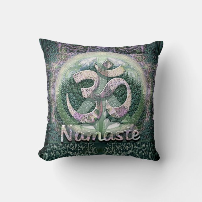 Namaste Peace Symbol Cushion (Front)