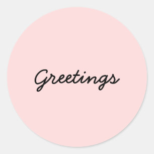 Namaste Peachy Pink Yoga Meditation Sticker