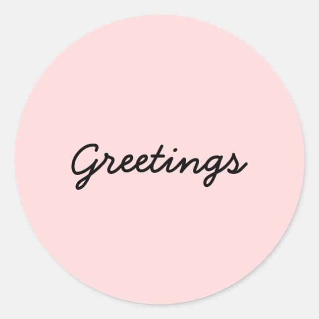 Namaste Peachy Pink Yoga Meditation Sticker (Front)