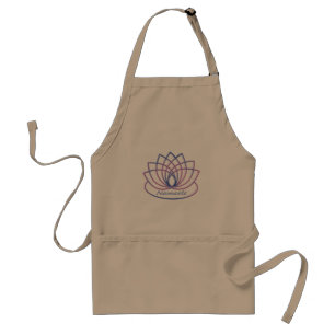 Namaste Purple and Pink Lotus Flower Standard Apron