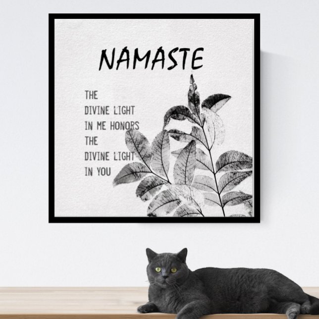 Namaste quote poster nature art print (Creator Uploaded)