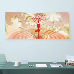 Namaste Quote Tree of Life Zen Yoga Banner