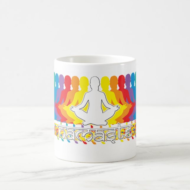 Namaste Rainbow Intentions  Coffee Mug (Center)