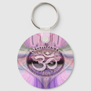 Namaste Rainbow Key Ring