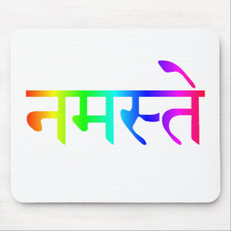 namaste rainbow mousepad