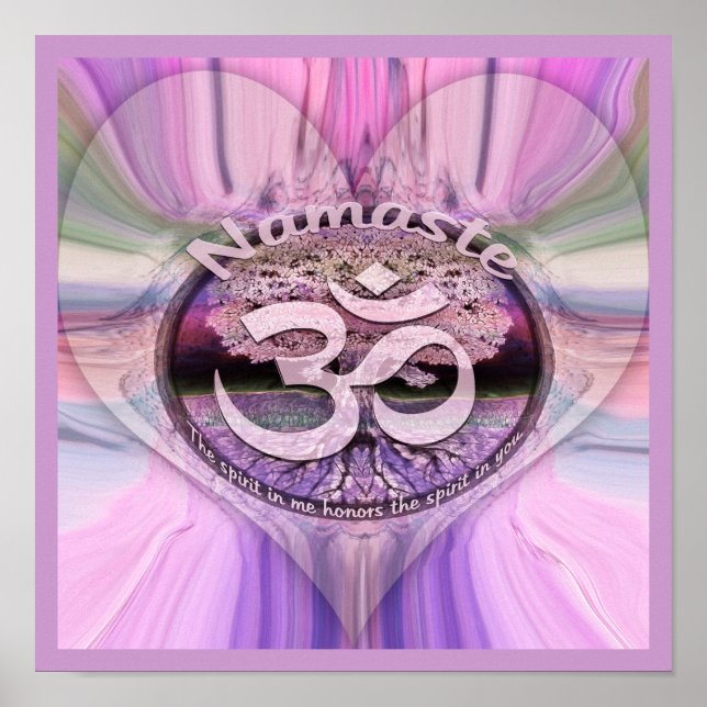 Namaste Rainbow Poster (Front)