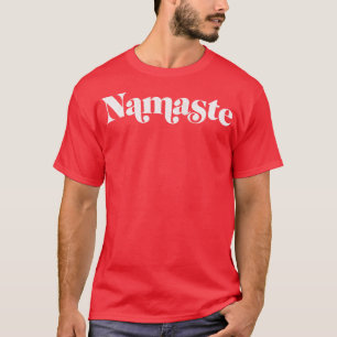 Namaste Retro Typography Design T-Shirt