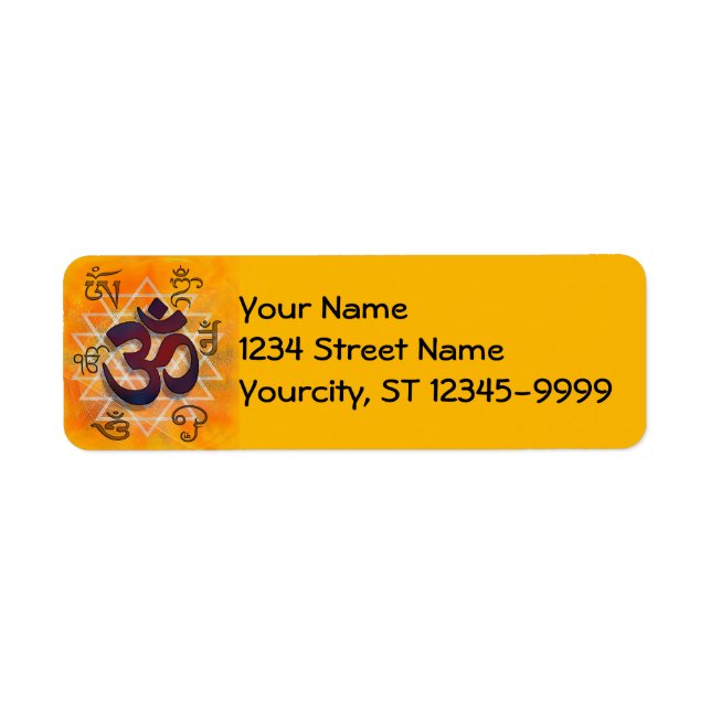 Namaste Return Address Label (Front)