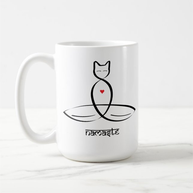 Namaste - Sanskrit style text. Coffee Mug (Left)