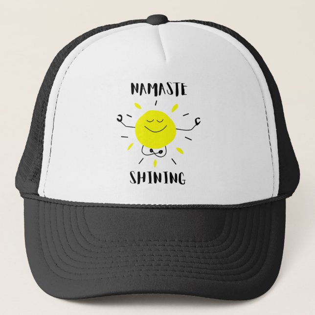 namaste shining trucker hat (Front)