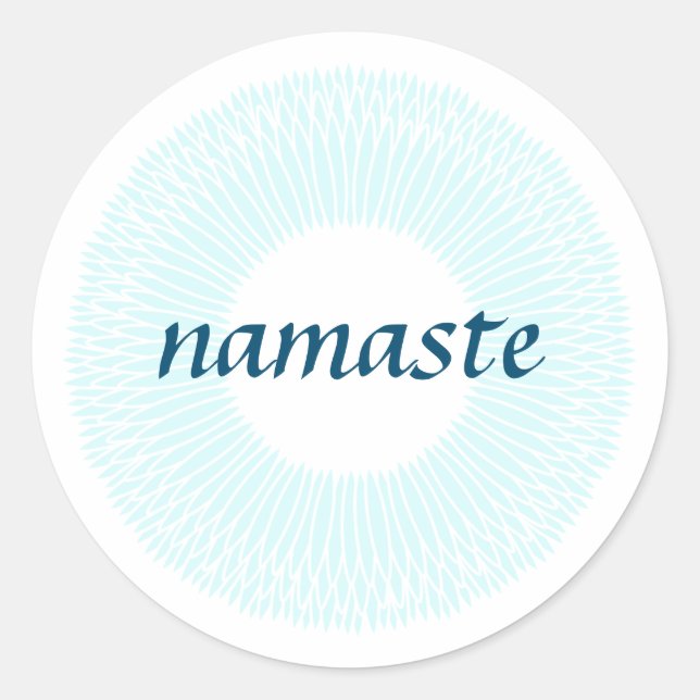 Namaste Small Round Sticker (Front)