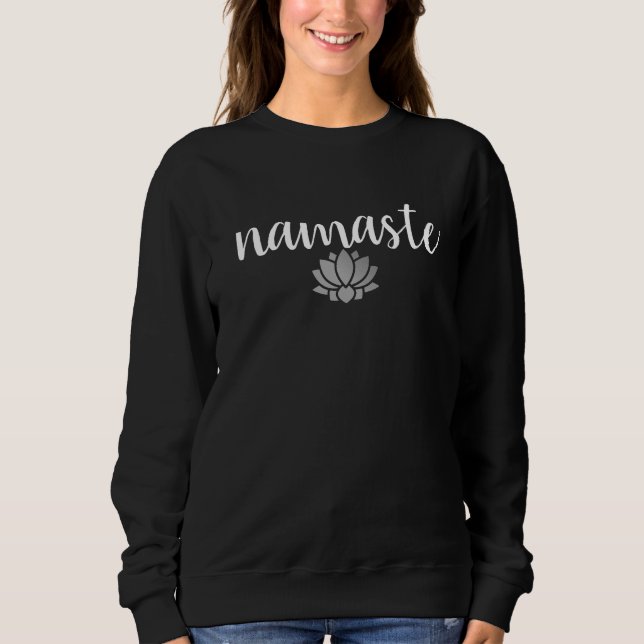 Namaste-Spiritual-Meditation-Modern-Yoga Sweatshirt (Front)