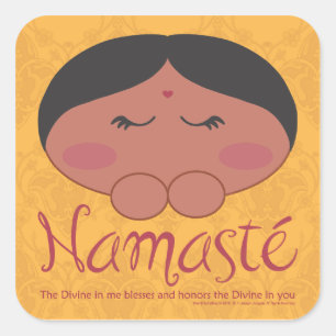 Namasté Square Sticker