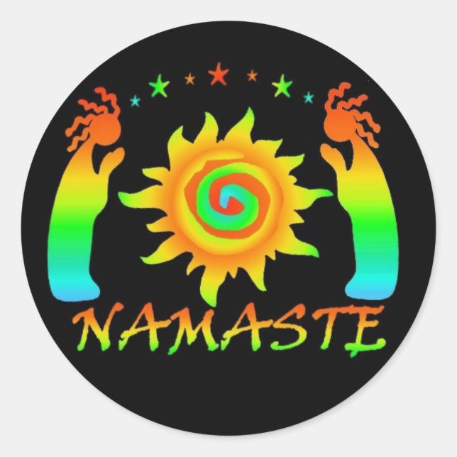 Namaste Stickers (Front)