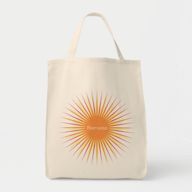 namaste sun tote bag (Front)