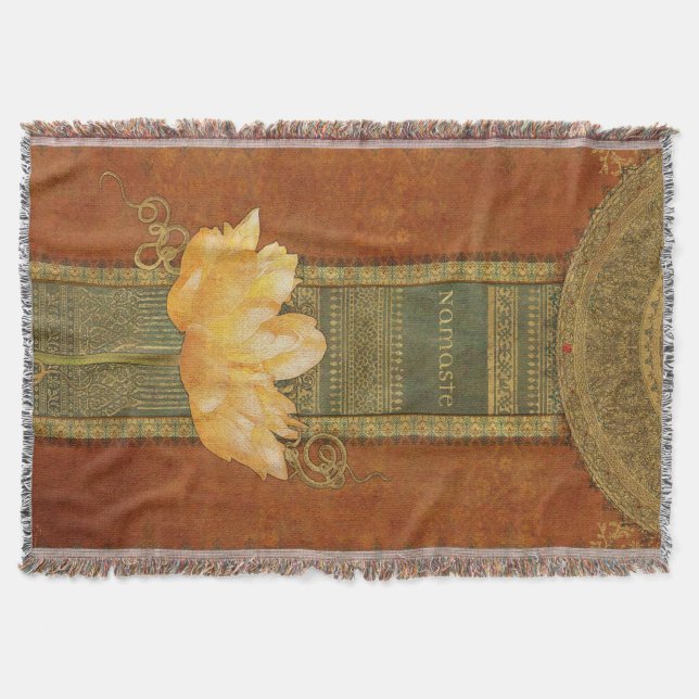 Namaste Throw Blanket (Front)