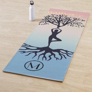 Namaste Typography Custom Personalised Yoga Mat