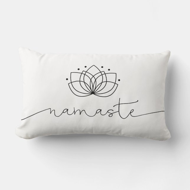 Namaste Typography Lumbar Cushion (Front)