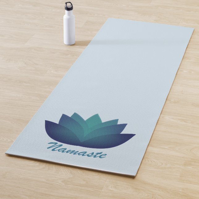Namaste Underwater Lotus Flower Yoga Mat (In Situ)