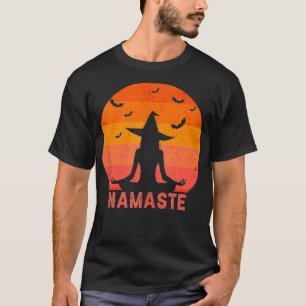 Namaste Witches Halloween Yoga Girl Witch Costume T-Shirt