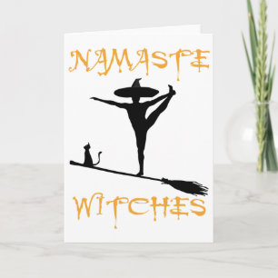 Namaste Witches - Yoga Halloween Card