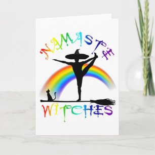 Namaste Witches - Yoga Lgbt Pride Halloween Card