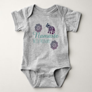 Namaste with mummy. baby bodysuit