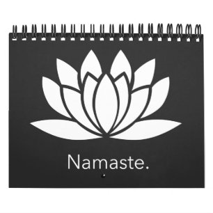 Namaste with Spiritual Lotus Flower Calendar