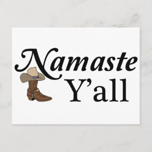 Namaste Y'all Postcard