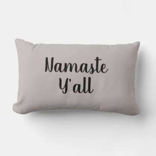 Namaste Yall Script Yoga Pillow