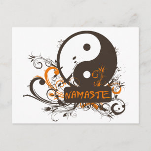 Namaste Yin Yang Postcard