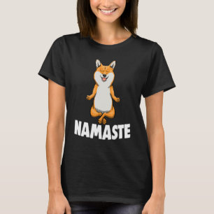 Namaste Yoga Animal Corgi Animal Tees Women
