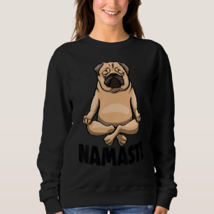 Namaste Yoga Animal Pug Dog Tees Women