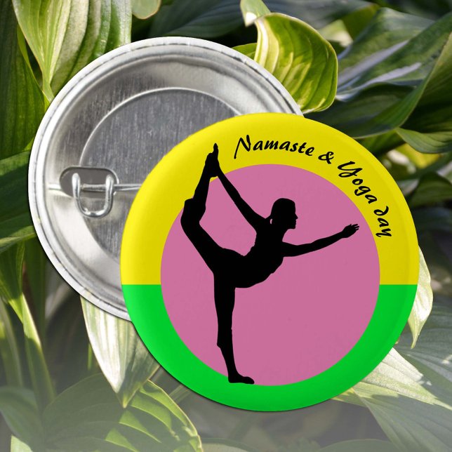 Namaste & Yoga Day /weekend retreat 3 Cm Round Badge (Creator Uploaded)