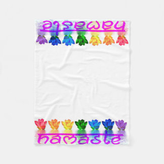 Namaste Yoga Fleece Throw Blanket