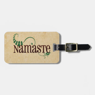 Namaste Yoga Luggage Tag