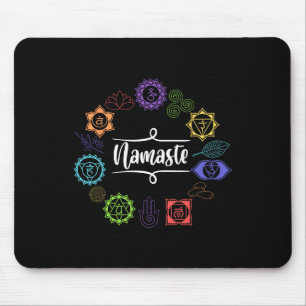 Namaste Yoga Meditation Calm Soul And Body Yoga Te Mouse Pad