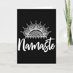 Namaste Yoga Meditation Exercise Yoga Gift  Card