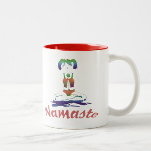 Namaste-Yoga Mug with Zen quote.