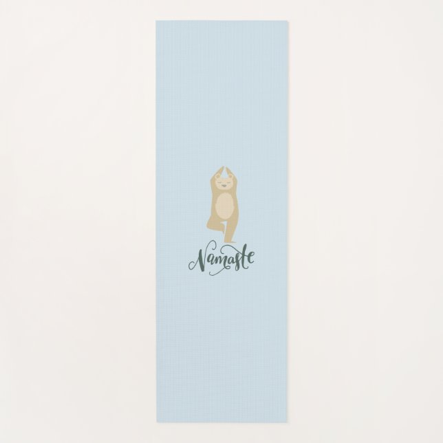 Namaste Yoga Pose Bear Mat (Front)